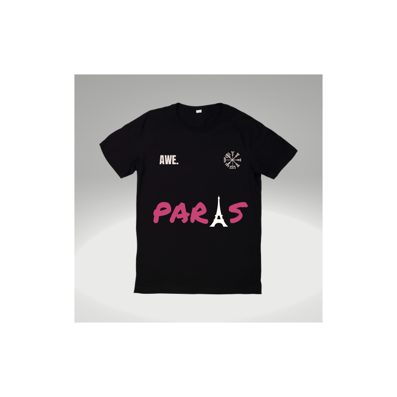 T-shirt "AWE. MARATHON" Paris Edition Black